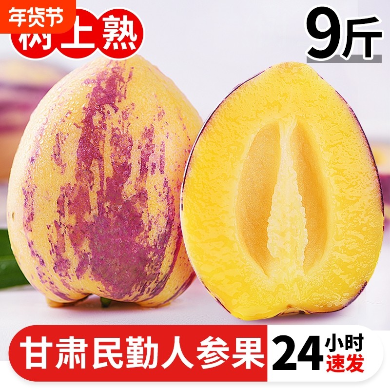 民勤人参果新鲜水果当季整箱包邮甘肃沙漠人生果黄肉特大果人叁果,水产肉类/新鲜蔬果/熟食,人参果,淘宝优惠券,粉丝福利购,淘宝优惠卷