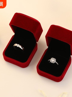 仿真假钻戒一对情侣结婚对戒活口可调节戒指求礼仪式用道具钻石