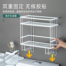 Туалет полки 马桶坐便上方置物架浴室卫生间用品多功能收纳架沐浴露洗发水架子