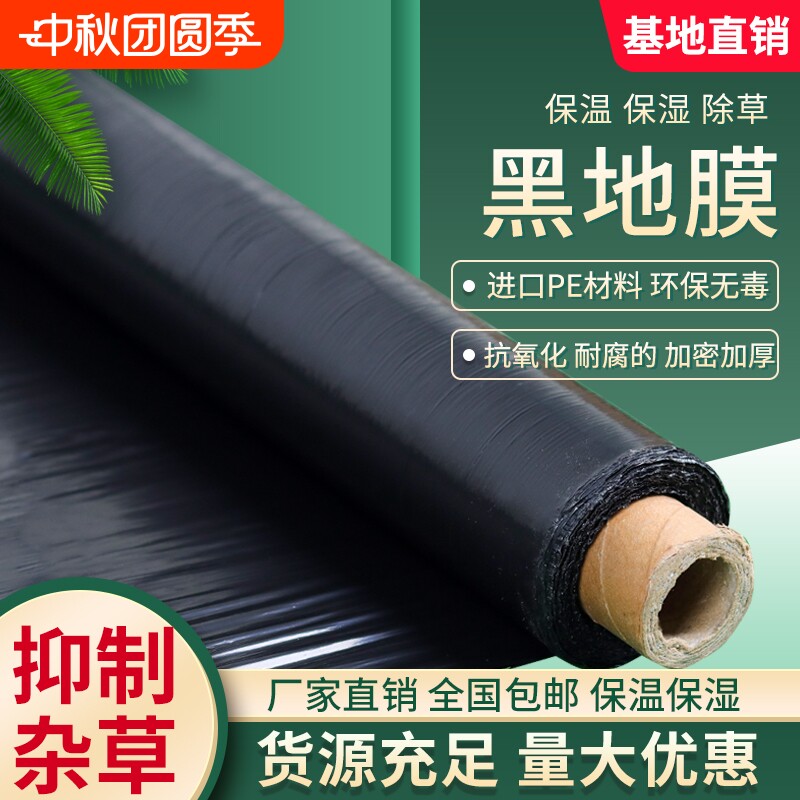黑色地膜保温保湿除草加厚种植										