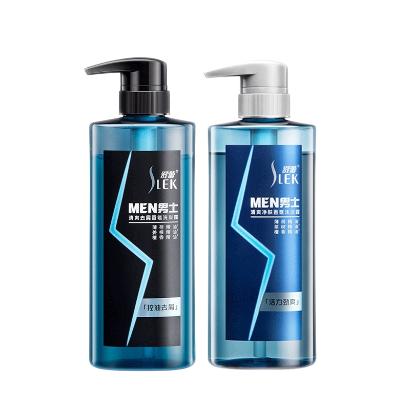 舒蕾 男士专用洗发水香氛洗沐套装 洗发水500ml+沐浴露500ml