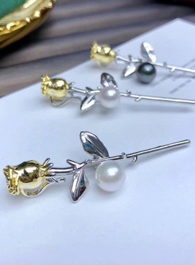 DIY配件 新款明星同款日韩时尚外套别针衬衫个性玫瑰花珍珠胸针女