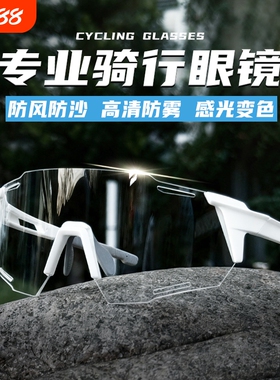 高清防雾防紫外线变色骑行眼镜