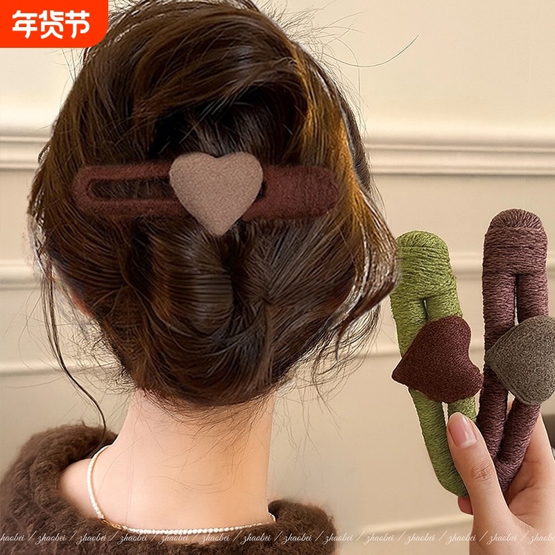 韩系爱心毛线一字鸭嘴夹发夹后脑勺抓夹女2026新款大号鲨鱼夹发夹,饰品/流行首饰/时尚饰品新,发饰,淘宝优惠券,粉丝福利购,淘宝优惠卷