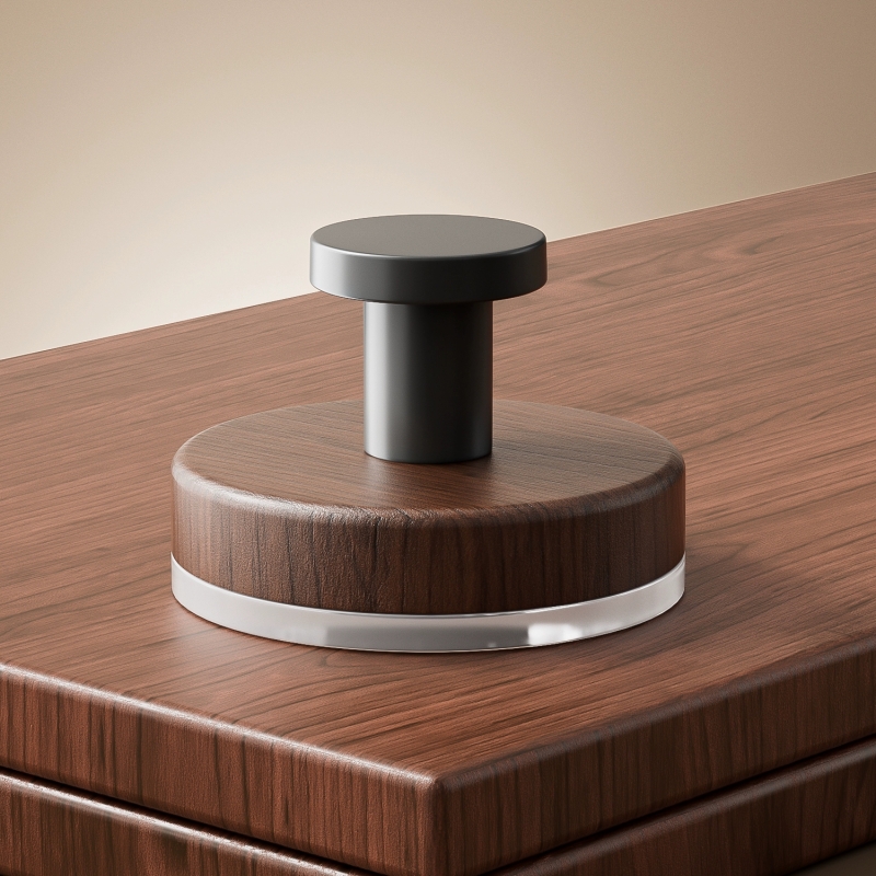 带把手旋转柜门柜子小拉手轻奢可调节挂钩新款吸盘厨房浴室胡桃木