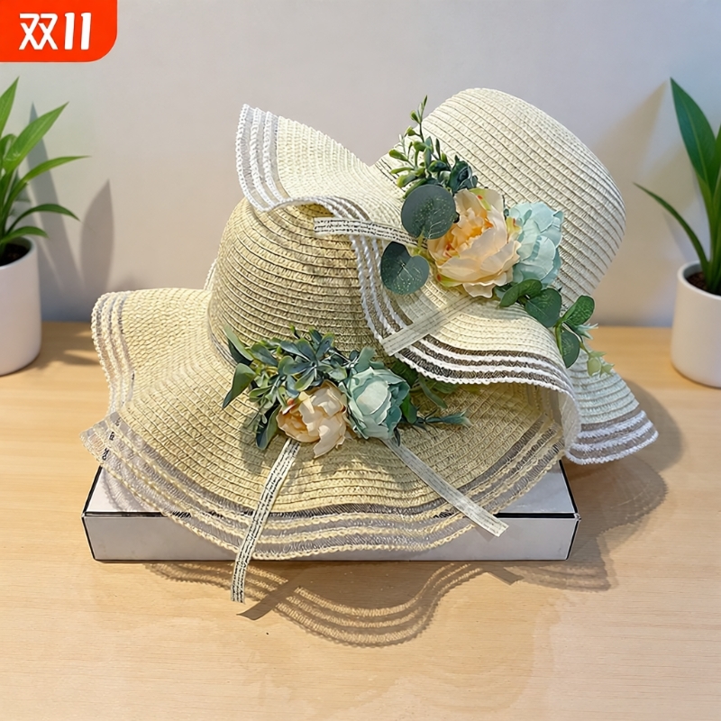 草编大檐防晒帽|超3000次加购