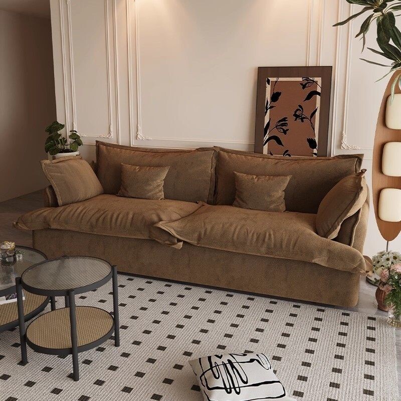 花瓣布艺沙发小户型客厅阳台家用休闲单人双人云朵懒人躺椅