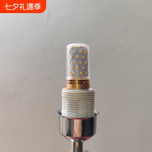 灯泡-中古百褶台灯ins北欧陶瓷卧室床头灯温馨浪漫简约
