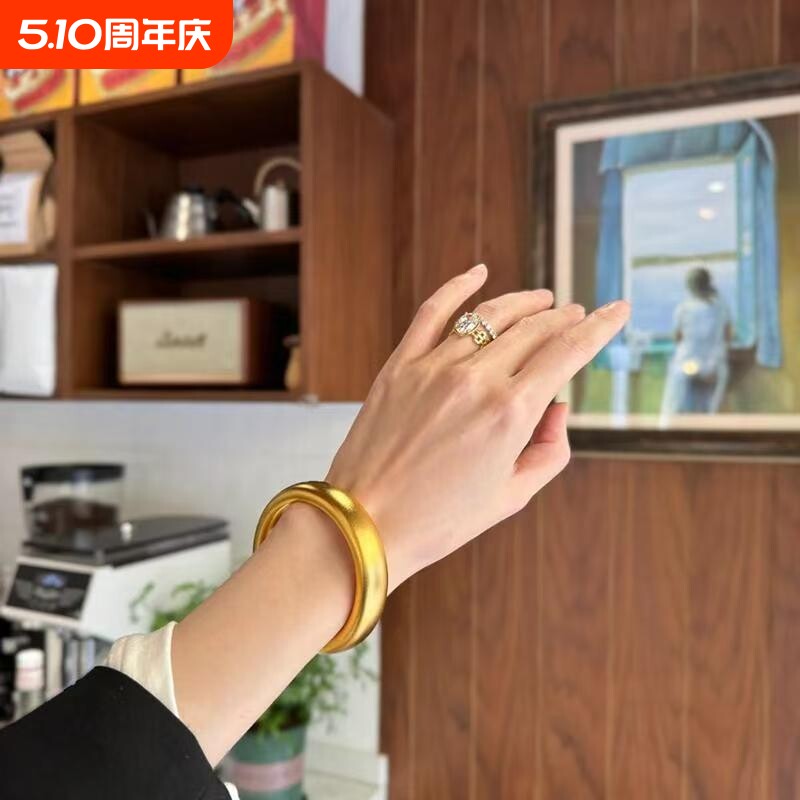 金店同款仿真越南手镯古法传承仿黄金结婚沙金手镯