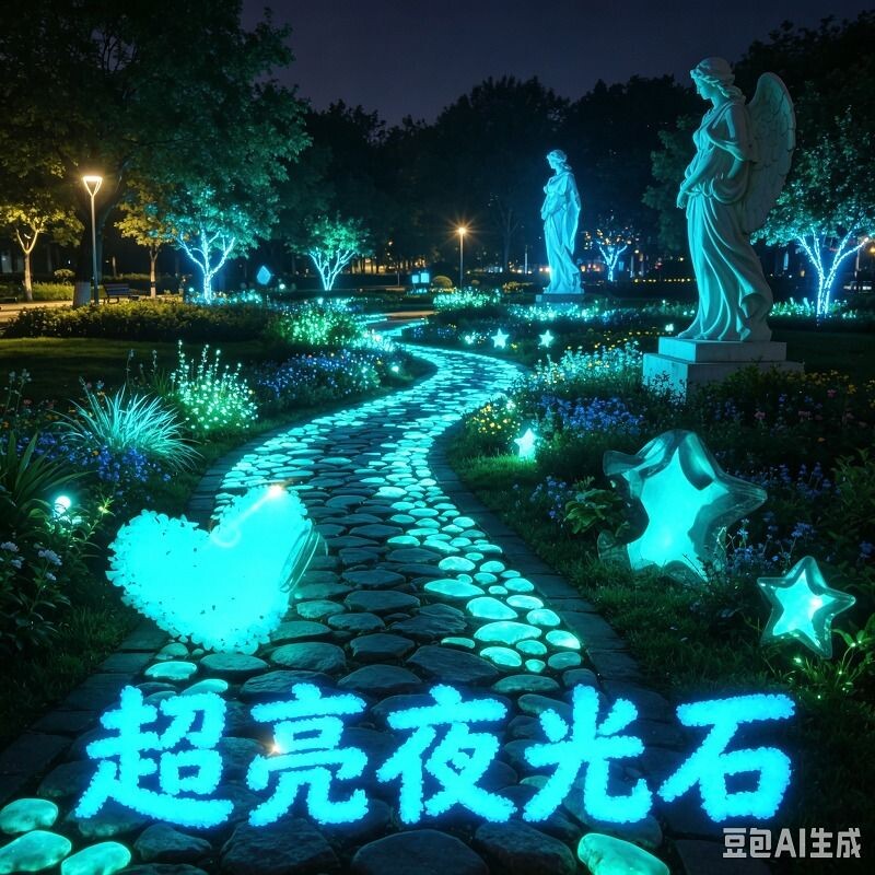 超亮夜光碎石荧光石景观水磨石幸运星许愿瓶彩色创意家居饰品水晶