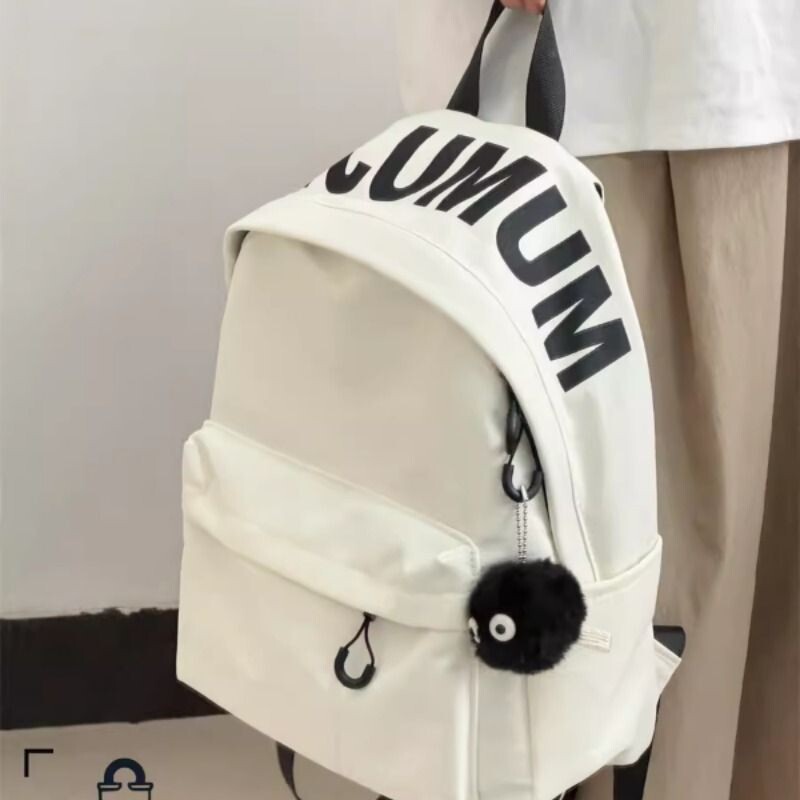 初中高中生简约书包春游轻便小背包大学生通勤旅行大容量双肩包女