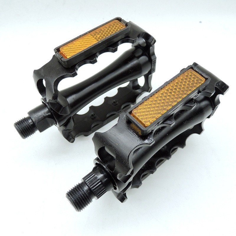 山地自行车铝合金防滑脚踏 公路车折叠车滚珠脚踏板 黑色通用脚蹬