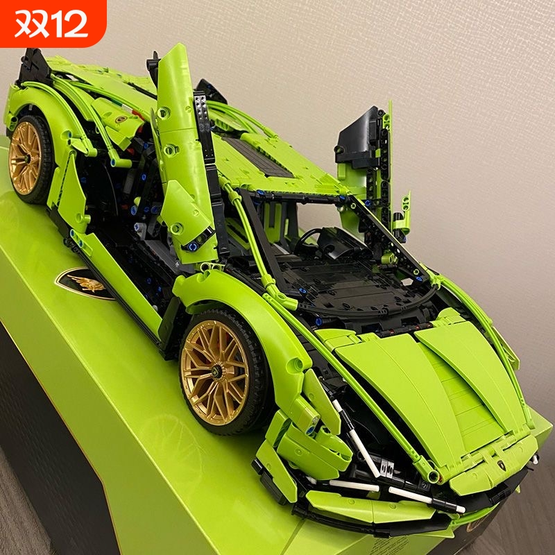 【热销】兰博跑车积木玩具