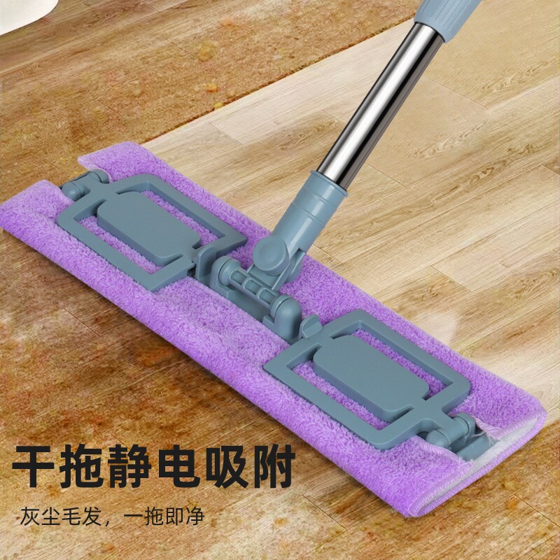 【一拆】新免夹布平板拖把一拖净可拆洗耐用家庭墩布拖把保洁专用