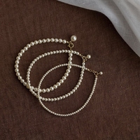正圆施家珍珠手链14k包金精致简约时尚百搭气质小众饰品夏季碎银