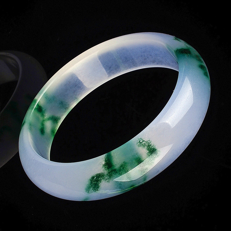 玉翡缘a级冰种飘花女款玉手镯