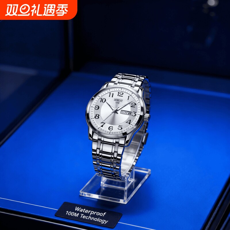 名牌男士手表正品官方旗舰瑞士非机械手表男款2024新款防水石英表