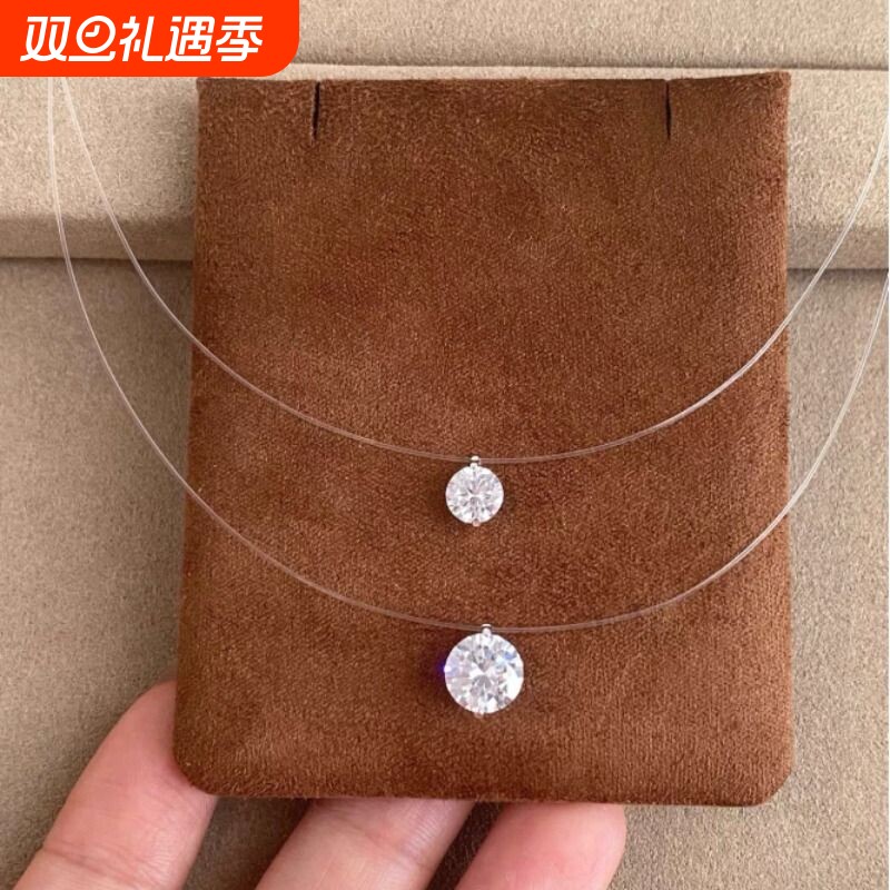 人鱼之泪项链女款2025新爆款高级锁骨颈链轻奢小众设计清冷感配饰