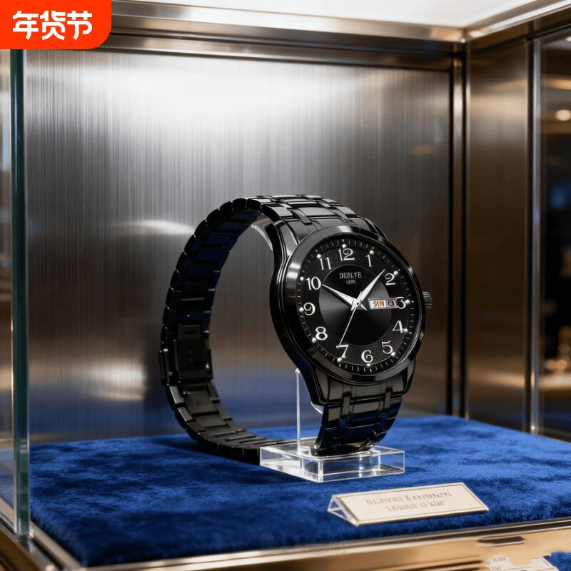 瑞士同款青少年初高中学生手表男款简约潮流全自动机械防水石英表