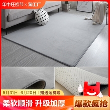 地毯卧室床边毯少女客厅地垫厚短绒房间家用茶几毯阳台酒店长方形