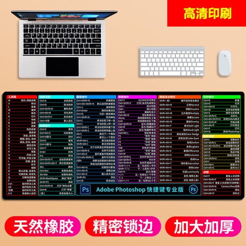 快捷键鼠标垫办公专用桌垫
