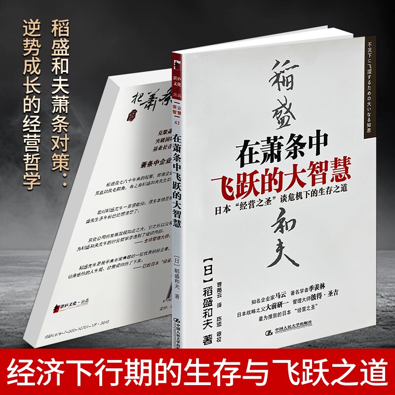 正版现货《在萧条中飞跃的大智慧》稻盛和夫著 企业经营管理书籍 经济周期分析 逆境破局商业思维 创业者企业家经营哲学 经营智慧图片
