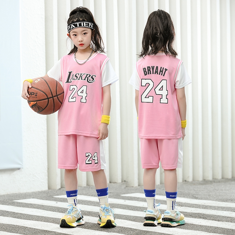 女童篮球服套装夏季速干球衣女生儿童夏装短袖女孩运动训练服女款