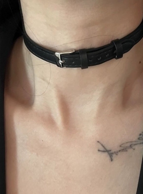 肌理感皮带扣choker项圈高级百搭颈链锁骨项链女2025新款气质时尚