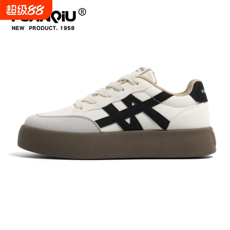 环球复古厚底德训鞋男2025新款秋季休闲运动板鞋学生小白鞋子男鞋