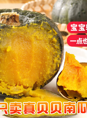 真贝贝小南瓜 正宗种源老瓜新鲜板栗味10斤粉糯甜宝宝辅食5斤