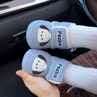 新款 加绒保暖棉鞋 12个月男女宝宝婴幼儿软底学步前鞋 2025冬季