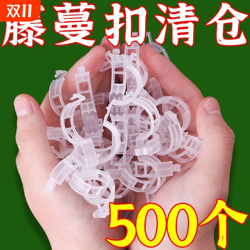 绿植果树植物固定夹卡扣藤蔓固定器秧苗爬藤支撑杆果蔬苗木固定器