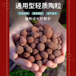 陶粒垫底多肉养花盆栽专用回填透气铺面石火山石颗粒水培底部轻质
