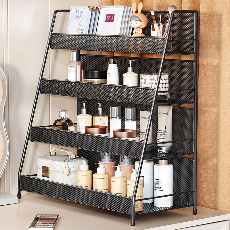 桌面置物架梳妆台上大容量多层整理架桌上改造神器化妆品口红架子