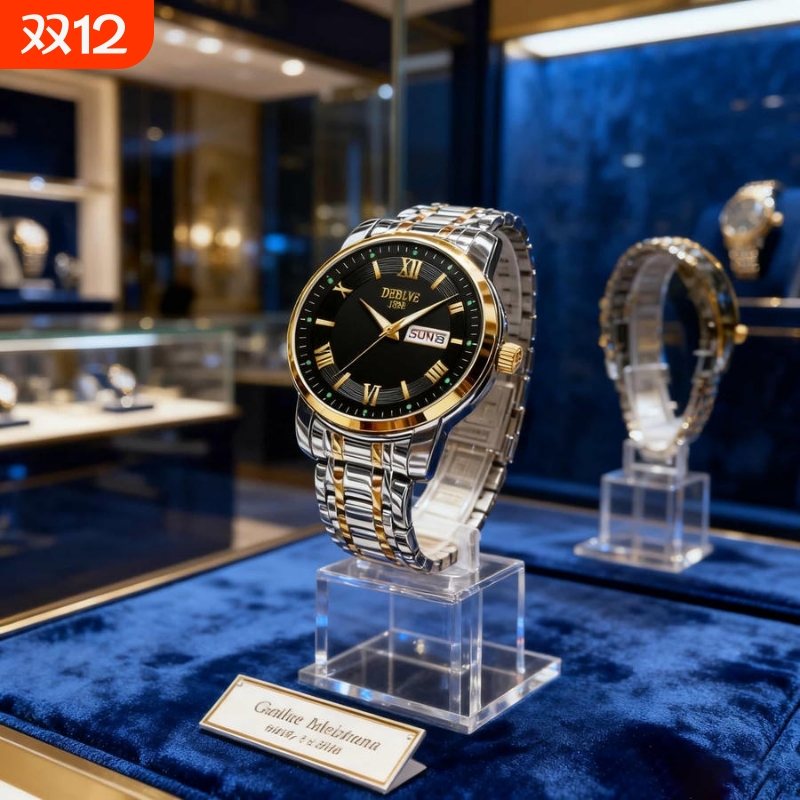 男士手表男正品名牌全自动非机械表男款商务防水石英腕表镂空夜光