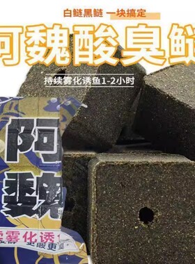 阿魏酸臭味方块饵主攻鲢鳙大头花白鲢鱼野钓黑坑水库打窝鱼饵料