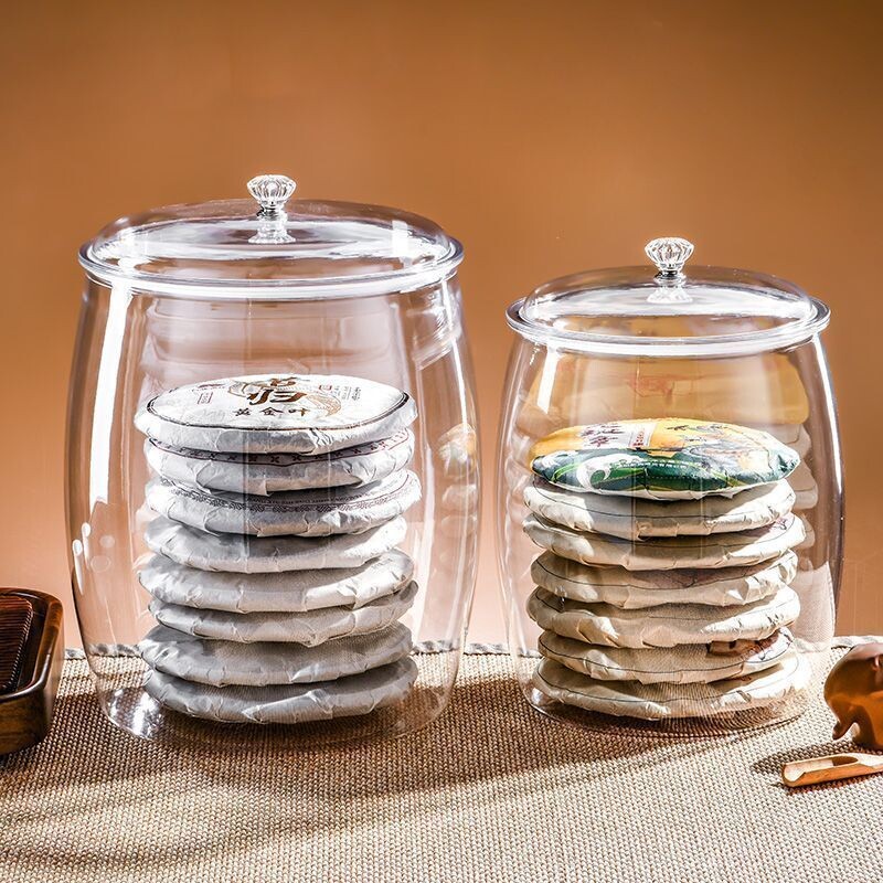 陈皮储存罐食品级专用塑料大容量透明密封茶叶密封罐储物罐