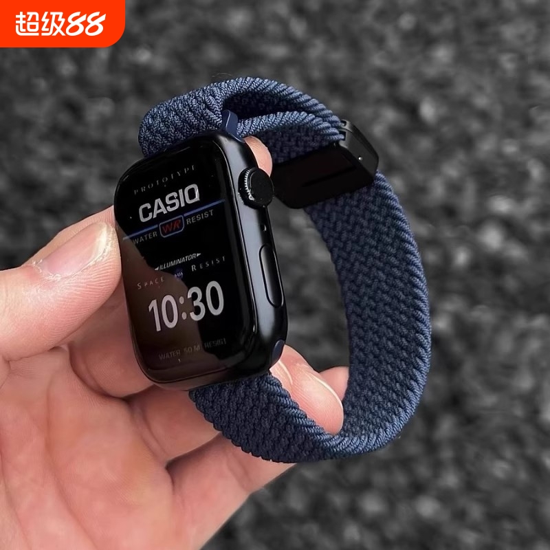 iwatch10编织尼龙高级感男女表带