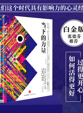 当下的力量 新版白金版 硬皮精装 埃克哈特·托利著张德芬推荐活在当下 自我实现励志读物心灵大师经典之作畅销书中信正版书籍
