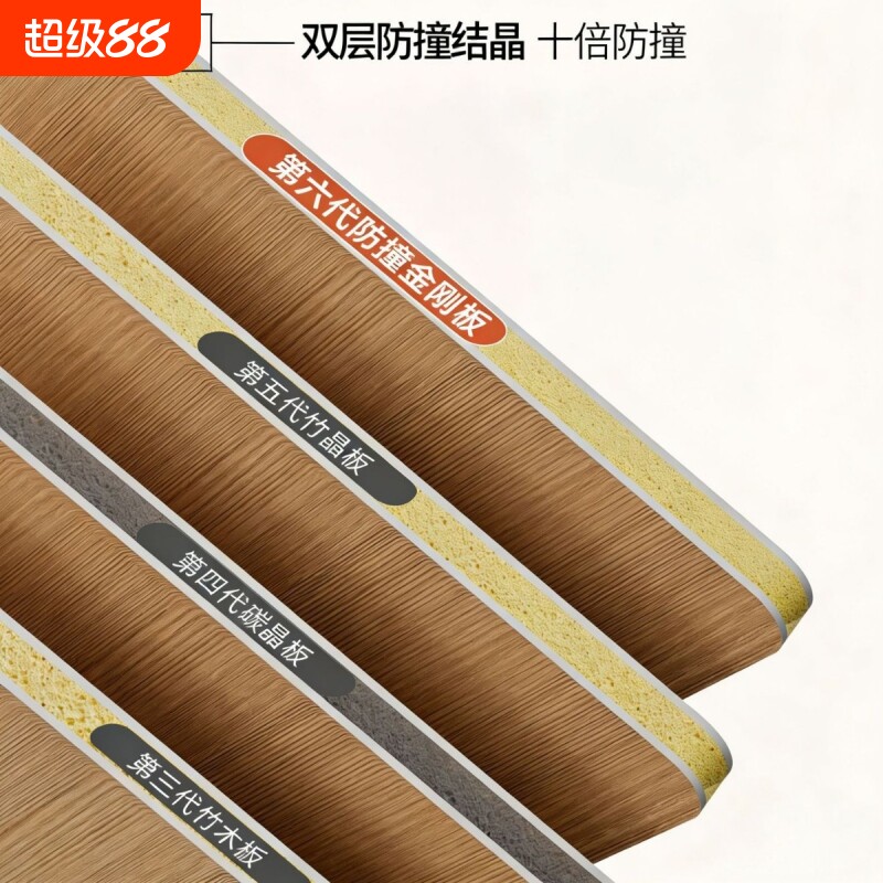 木饰面竹木纤维防撞墙面吊顶工装饰快装碳晶板护墙板图片