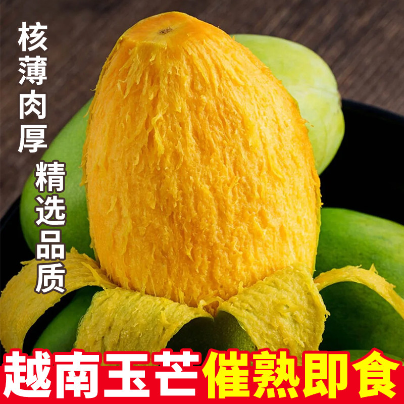 越南玉芒当季新鲜热带水果甜心芒皮薄肉厚甜润