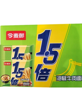 今麦郎大今野1.5倍泡椒牛肉面125克*24袋