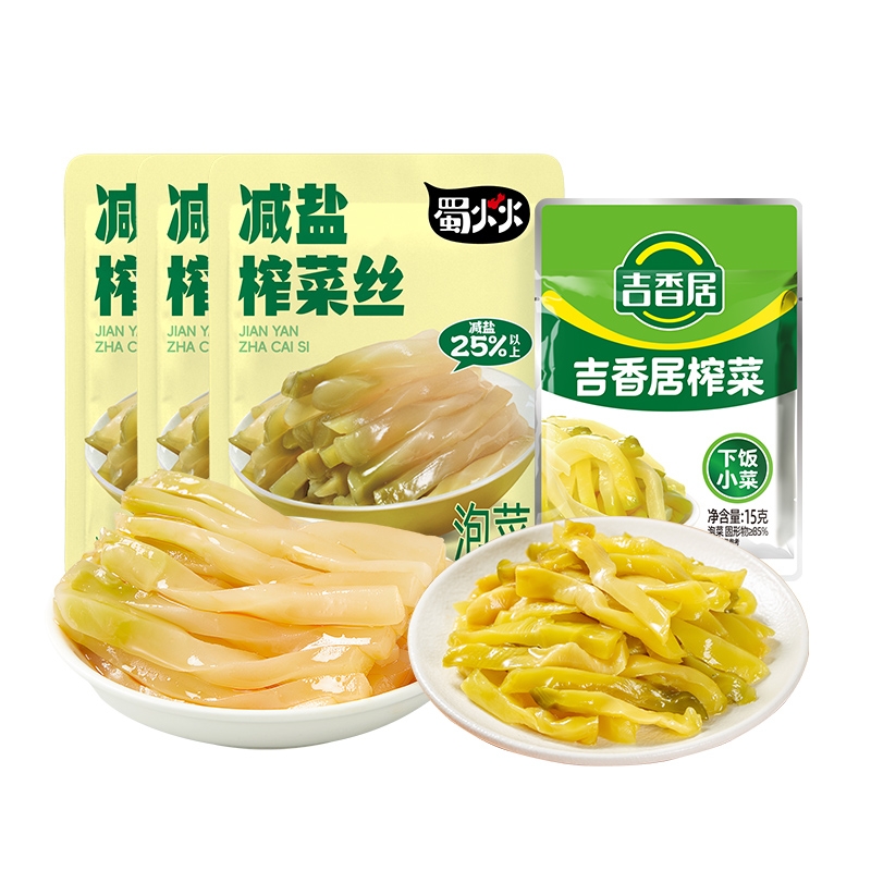 吉香居蜀火火减盐榨菜丝萝卜条