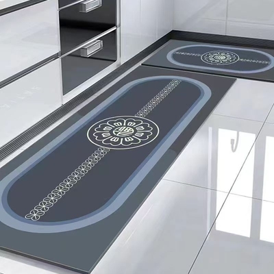 厨房防滑地垫硅藻泥可擦脚垫吸水吸油速干门口地毯耐脏防污裁剪