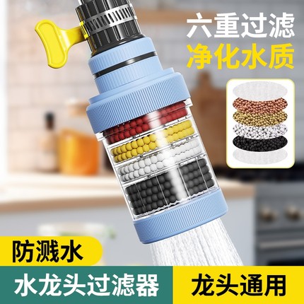 水龙头延伸过滤器通用防溅嘴厨房净水神器家用自来水净化花洒接口