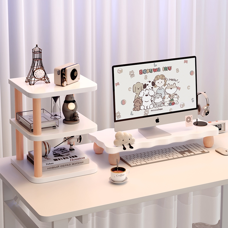 禧熊电脑增高架台式笔记本显示支架架子办公桌面置物架支撑架工位