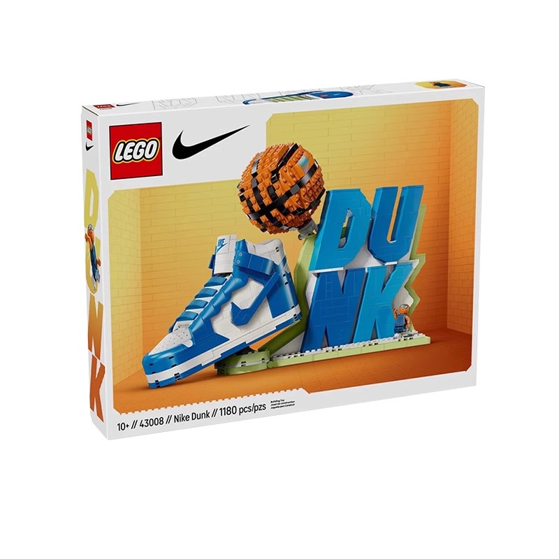 乐高积木系列43008 Dunk球鞋运动鞋联名款儿童玩具
