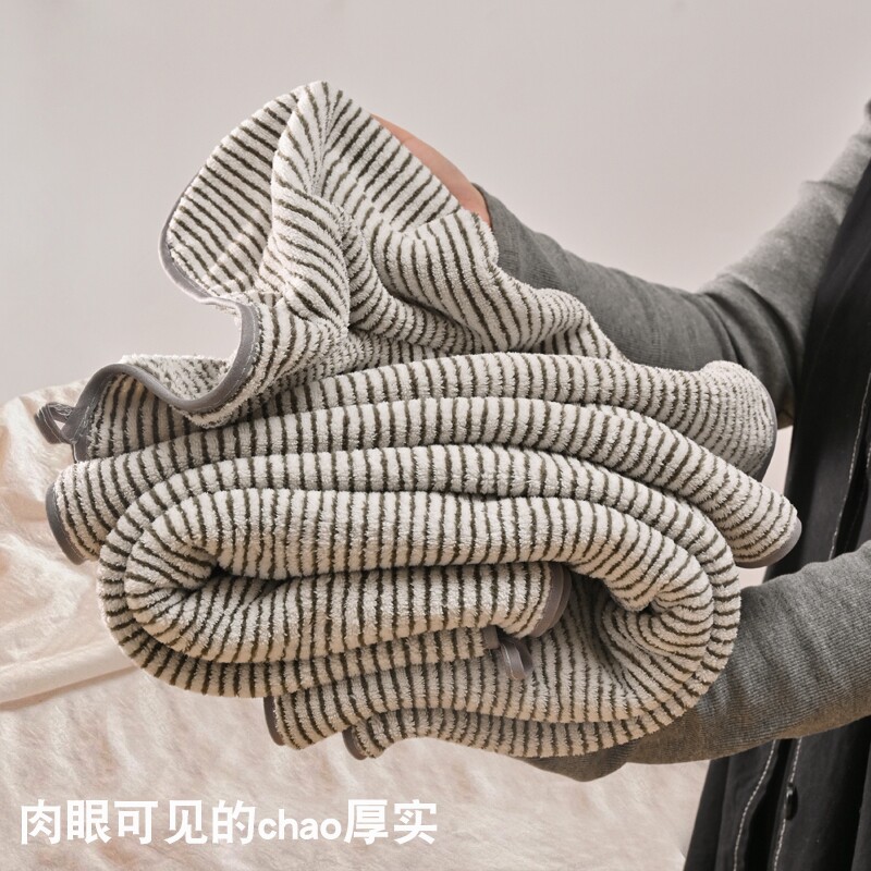 抗菌款浴巾三件套男士家用洗澡比纯棉吸水速干2025新款成人女款