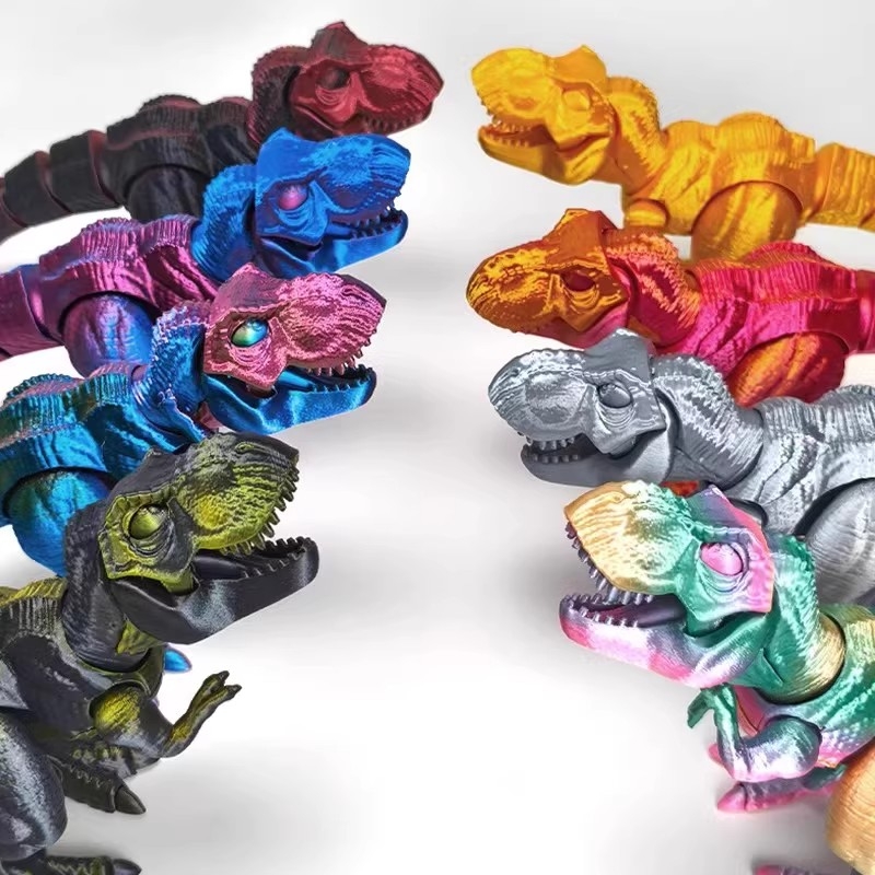 侏罗纪霸王龙恐龙玩具动物模型关节可动拼装恐龙摆件男女生日礼物