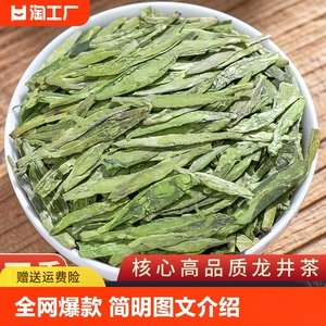 福康韵2024春茶新茶品质头采明前龙井茶豆栗香绿茶叶500g一级早茶